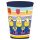 Minyonok Striped műanyag pohár 260 ml