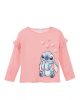 Disney Lilo és Stitch, A csillagkutya gyerek hosszú póló, felső ,glitteres minta