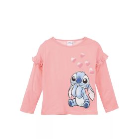   Disney Lilo és Stitch, A csillagkutya gyerek hosszú póló, felső ,glitteres minta